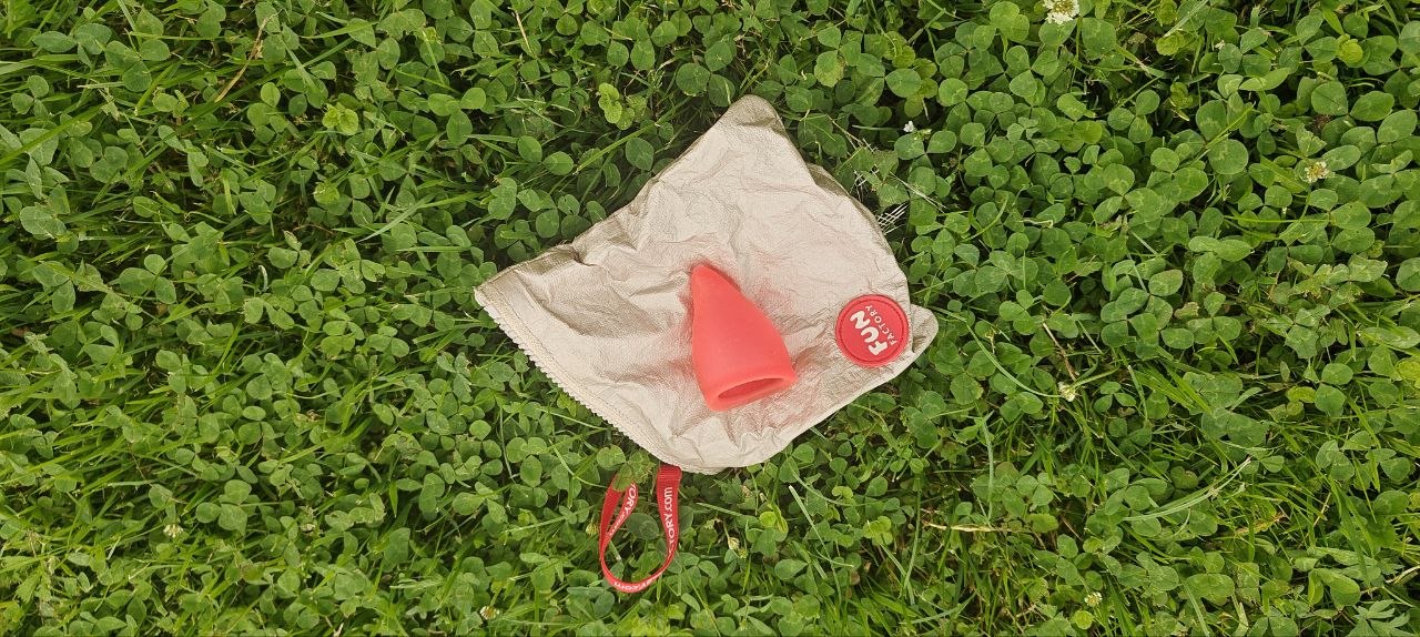 My original menstrual cup without original storage pouch.